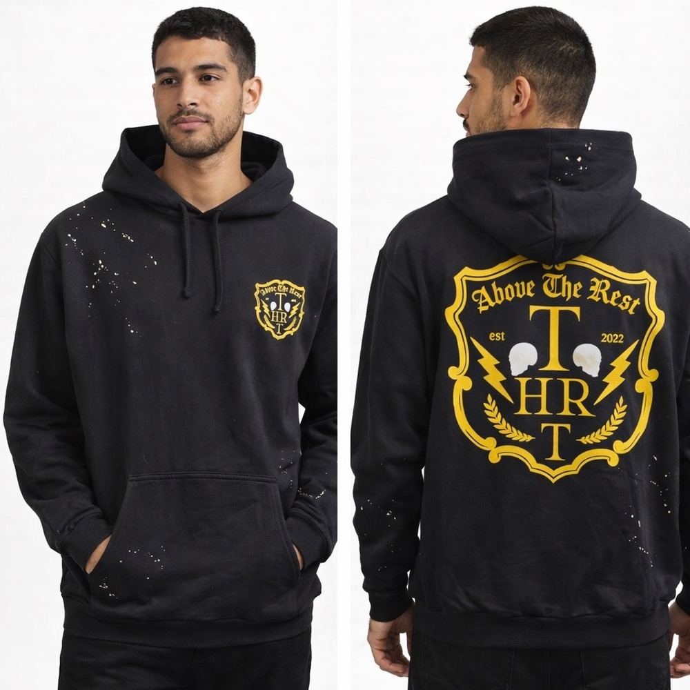 THRT Above The Rest Black Pullover Hoodie 3XL‎ Graphic Print